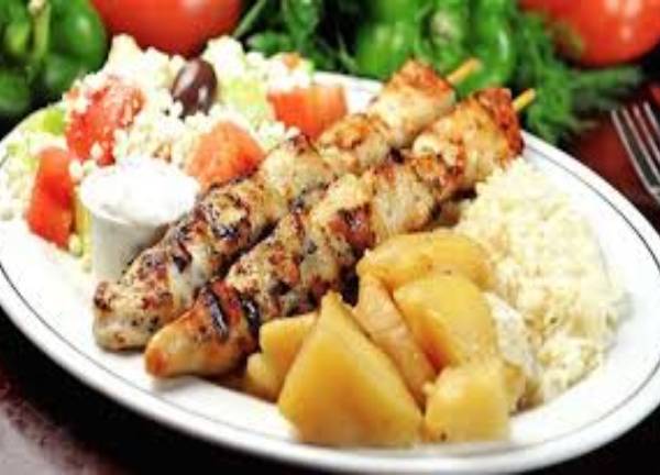 Chicken Souvlaki Dinner