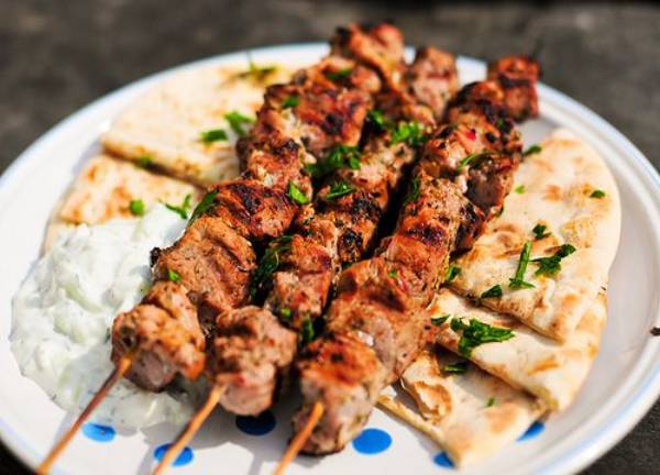 Pork Souvlaki Dinner